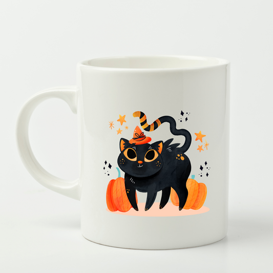 Taza 11 Oz. Cat Lover en Halloween